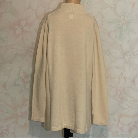 MENDOCINO 100% Cashmere Mock Turtleneck Sweater M - Picture 3 of 9